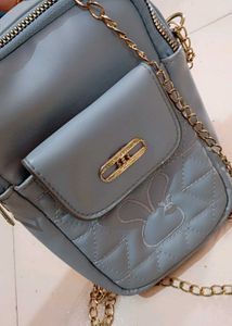 Cute Blue Crossbody Bag