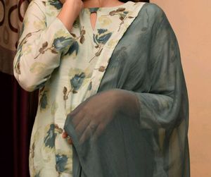 Floral Print Kurta Set