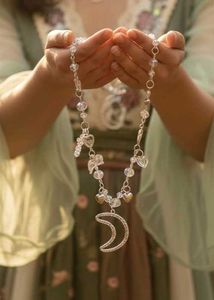 y2k Celestial Moon &amp; Star Necklace