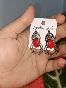 Red Stone Earrings