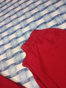Red Embroidered Kurta Set