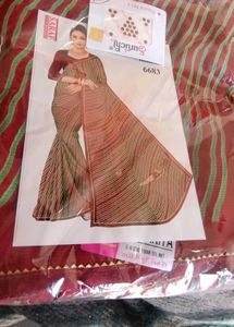 Elegant Striped Saree