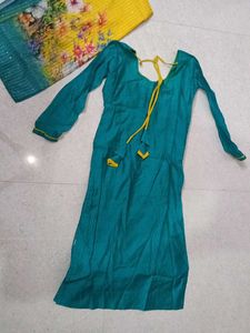 Teal &amp; Yellow Salwar Suit