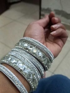 Silver Colour  Bangle Set