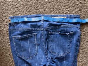 Blue Stripe Denim Westside Jeans