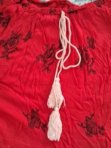 Red Tassel Top