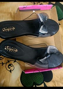 New Without Tag Black Party Wedges In 6 Size