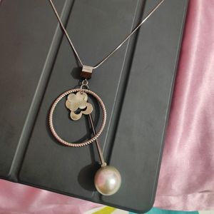 Black Metal Long Necklace