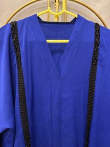 Elegant Blue Abaya