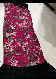 pink fishcut gown
