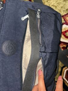 Kipling Blue Dark Medium Sling Bag