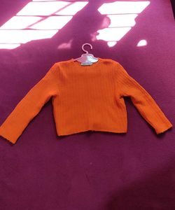 crop knitted sweater