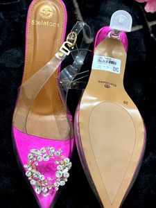 Stelatoes Pink Rhinestone Heels