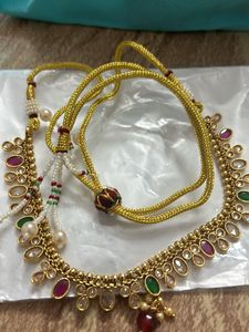Designer Green Red Traditional Set