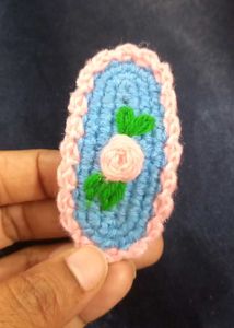Crochet Flower Hairclips.