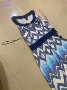 Chevron Maxi Dress Xl Size