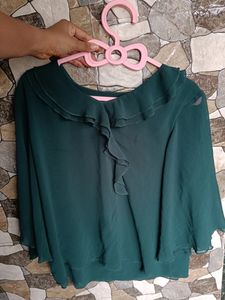 Green Formal Top For Women