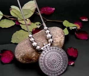 Silver Mandala Necklace