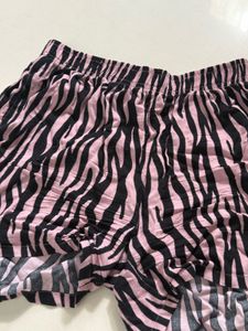 Zebra Print Lounge Shorts