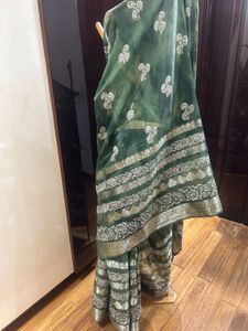 green saree