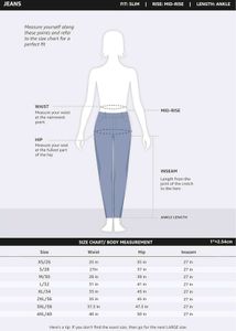 Symbol Women&#39;s Slim Fit Jeans (Mid Rise)