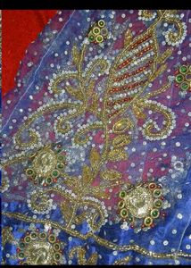 Elegant Blue &amp; White Lehenga Set