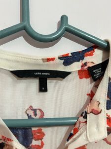 Floral Print Midi Shirt Dress