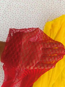 Red &amp; Yellow Dupatta Set