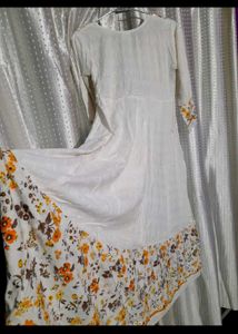 Floral Print Ethnic Gown