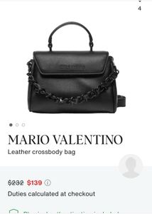 Mario Valentino Leather Crossbody Bag