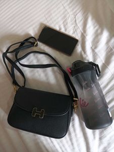 Imported Black Crossbody Bag