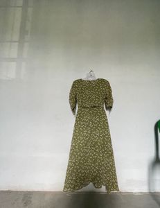 Floral Green Maxi Dress