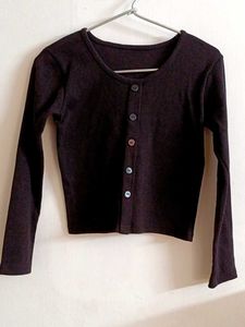 Chic Black Crop Top