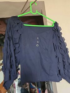 Blue colour stylish top