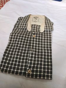 Man Casual Shirt - Mehendi Green Checked