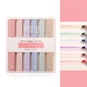 Pastel Color Highlighters pack of 6 pcs.