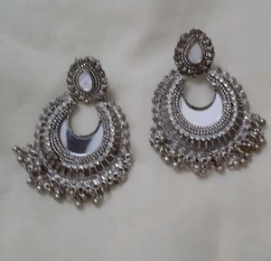 Statement Silver Earrings