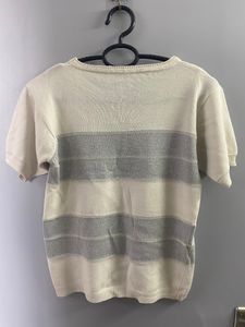 Korean White Striped Top 💓