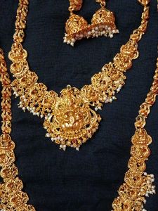 Gold Plated Indian Jewelry Set