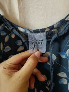Floral Print Sheer Top
