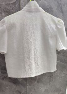 White Puff Sleeve Top
