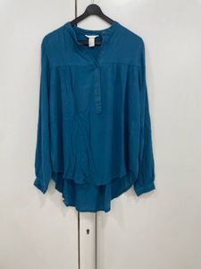 💙 Flowy Teal Dream! 🌊 H&amp;M Viscose Tunic