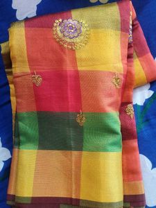 NEW SAREE With STITCHED Blouse