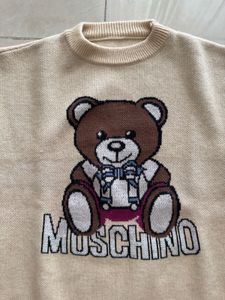 Moschino Teddy Bear Oversized Knit Sweater