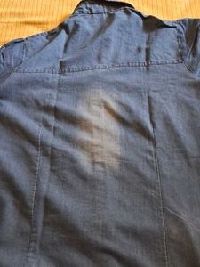 Denim Button-Down Top