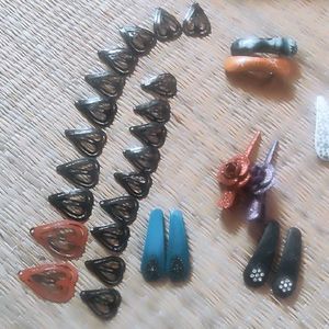 Combo Beaded Charm Bracelet+ Necklace Set+Hair Pin