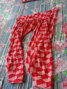 Red &amp; White Salwar Suit