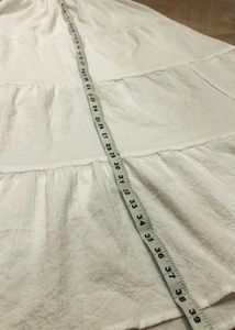 White Tiered Maxi Skirt