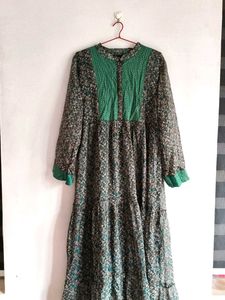 Dark Green Anarkali Full Length Kurti