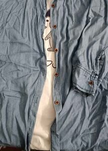 Blue Denim Shirt for women